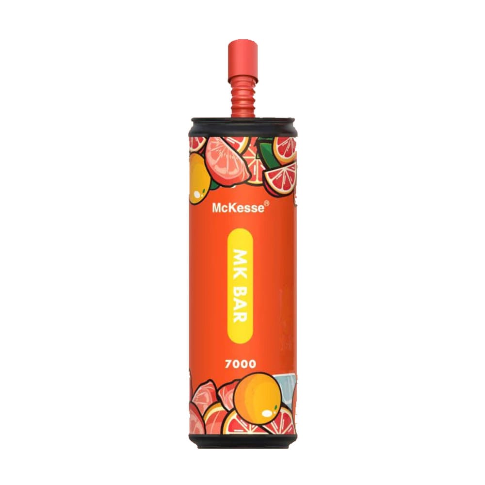 MK Bar 7000 Puffs Rechargeable Disposable Vape Device Blood Orange Pomelo